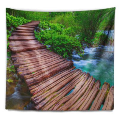 Photographie de paysage Schafer, pont en bois dans un parc national