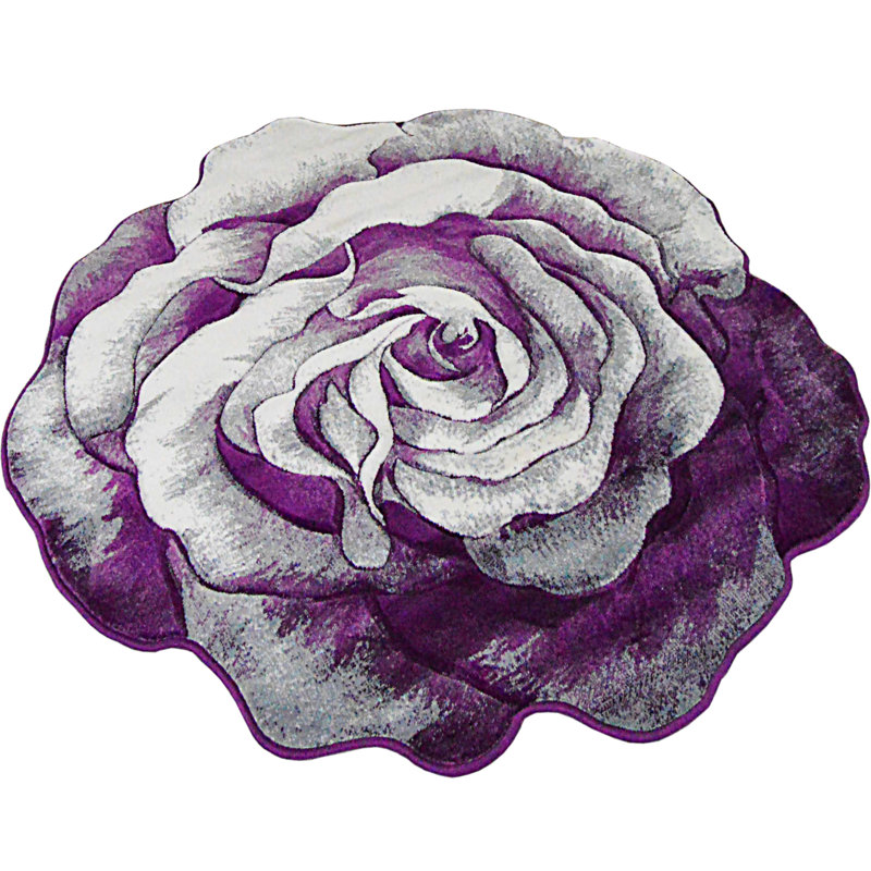 Tapis multicolore à motif floral Villani, Nouveauté 5 pi 3 po