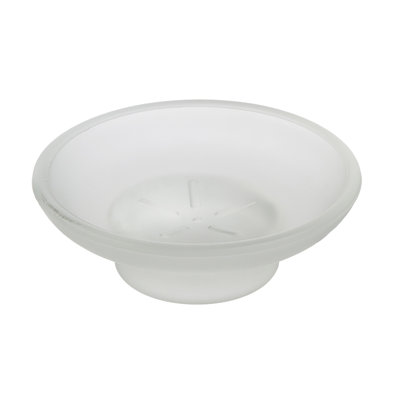 Bol décoratif en verre blanc Annaliyah