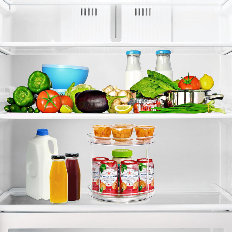  2 Tier 9" D Clear Acrylic Lazy Susan