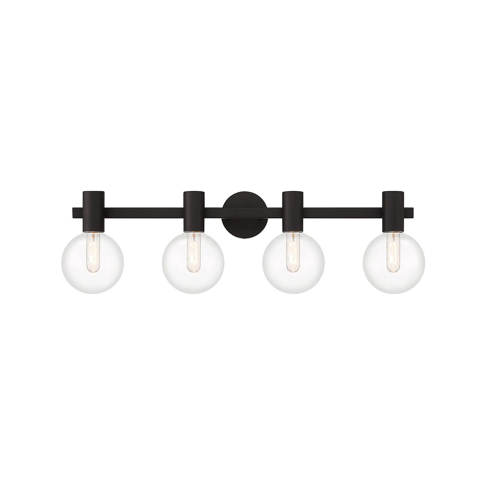 Ryenne 4 - Light Vanity Light, Matte Black, 10" H x 34" W x 34" D, 4 Lights