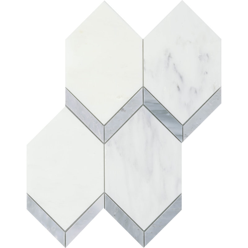 Intrigue Marble 11 in. x 14 in. Glossy Marble Wall Tile (5.31 sq. ft./Case)