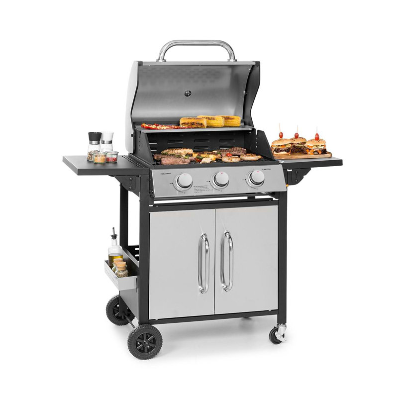 Tomahawk Klarstein 3 - Burner Countertop Liquid Propane Gas Grill with Cabinet