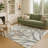 Machine Washable Indoor/Outdoor Bourkelands ACN2336 Botanical Rug-323470147