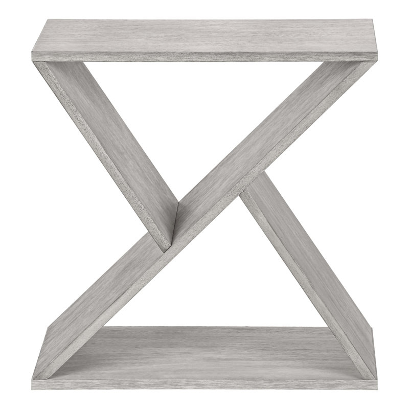Damisha End Table, Washed Gray