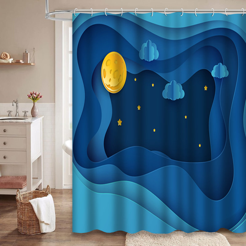 Rideau de douche Art Dark Clouds, L 72 po x l 78 po