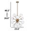 Lustre spoutnik 12 lumières-96450502