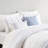 King/ King Cotton Duvet - Textured Woven Design Pillows, 5 Piece Bedding For , Embroidered Decorative Pillows-118755931