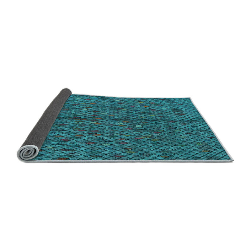 Performance Wool Geometric Indoor Rug, Round 4'