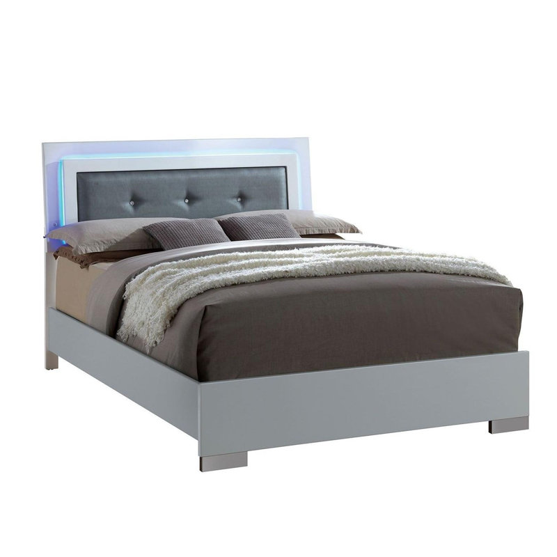 Lit plateforme capitonné Havilland, Grand