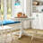 Jorgenson Round Faux Marble Top Dining Table