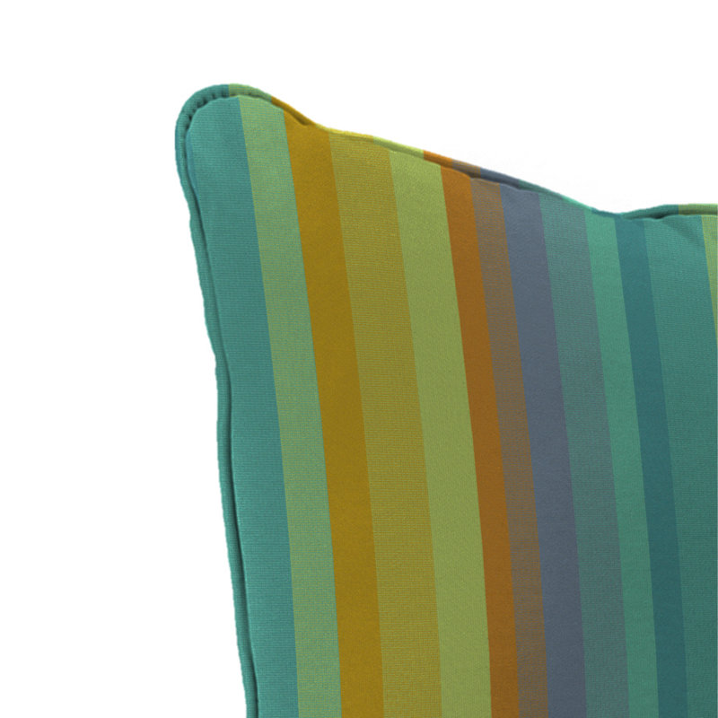 24" x 26.5" Outdoor Deep Seat Chair Cushion Set with Welt, Astoria Lagoon