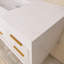 Meuble-lavabo mural simple 48 po avec plateau en marbre-472926338