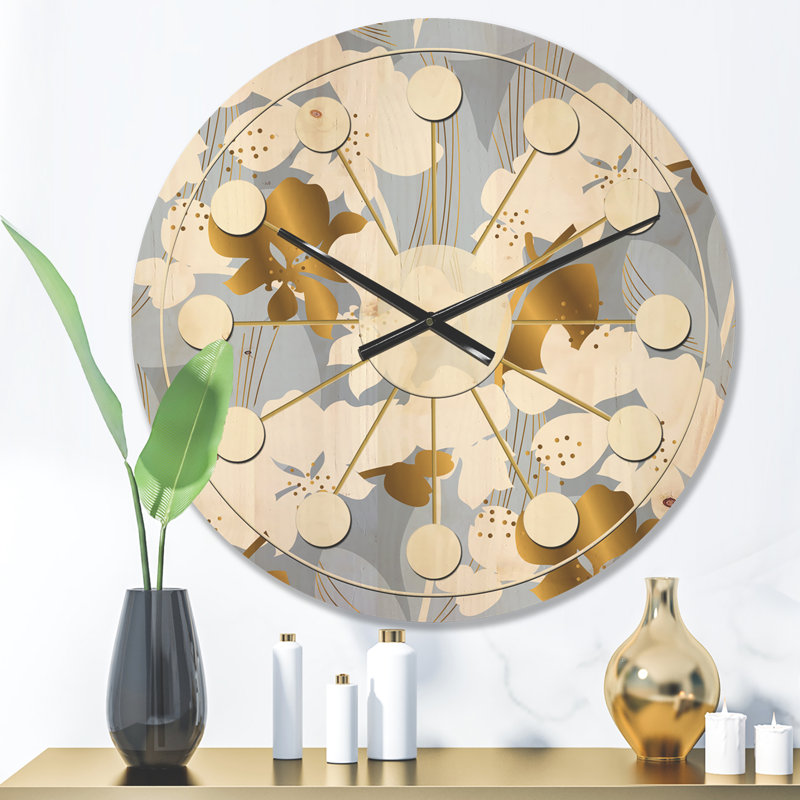 Horloge murale Orchid Blossom, Moyenne