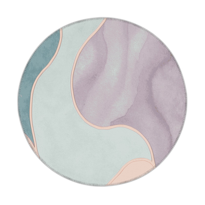 Gentle Crest Indoor And Outdoor Area Rug, Round 5'