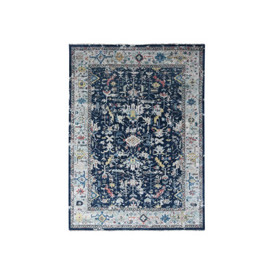 Tapis de couloir oriental nouveau en laine noué à la main 2 pi 7 po x 5 pi 9 po 