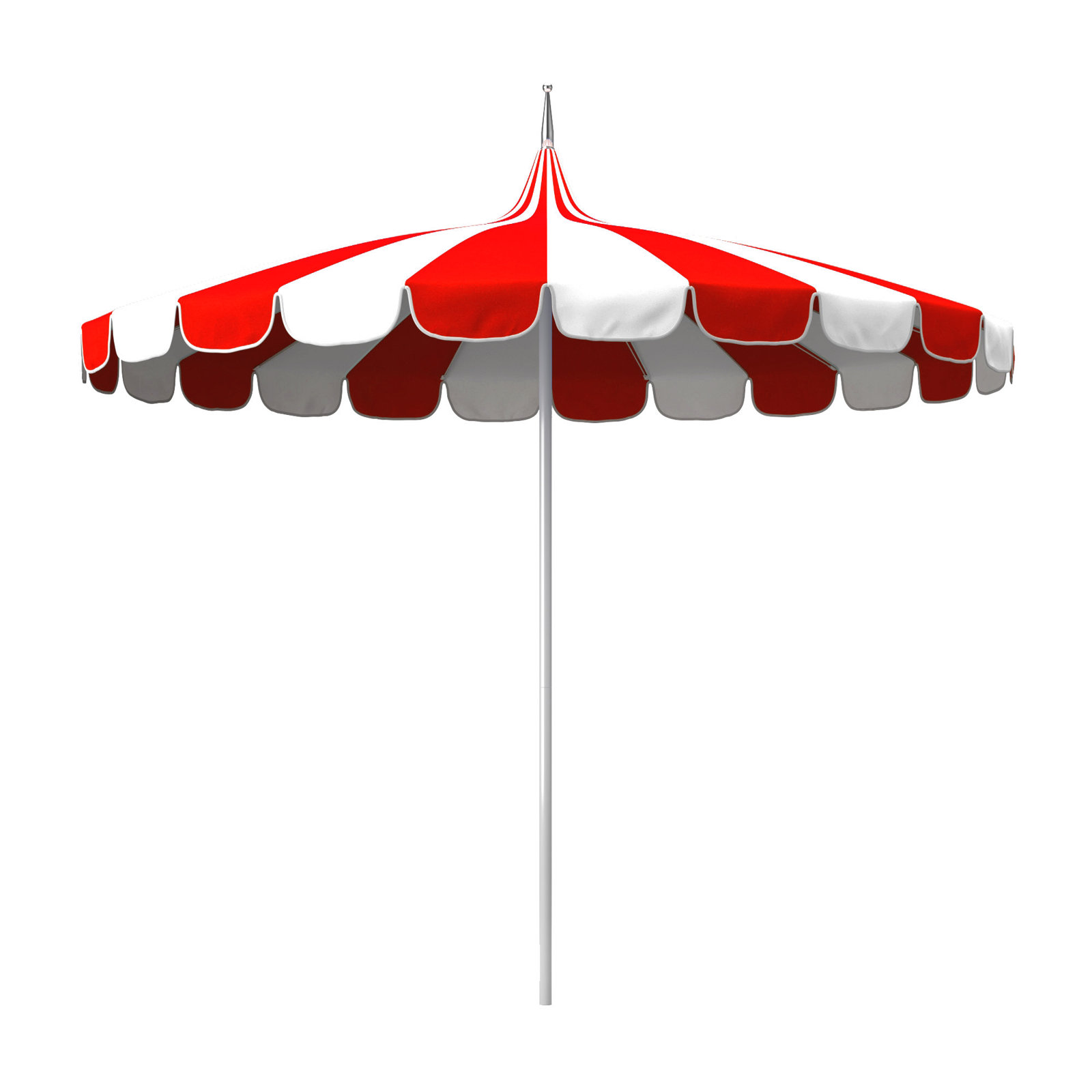 8.5' Sunbrella® Umbrella, Canvas Jockey Red Sunbrella® Canvas