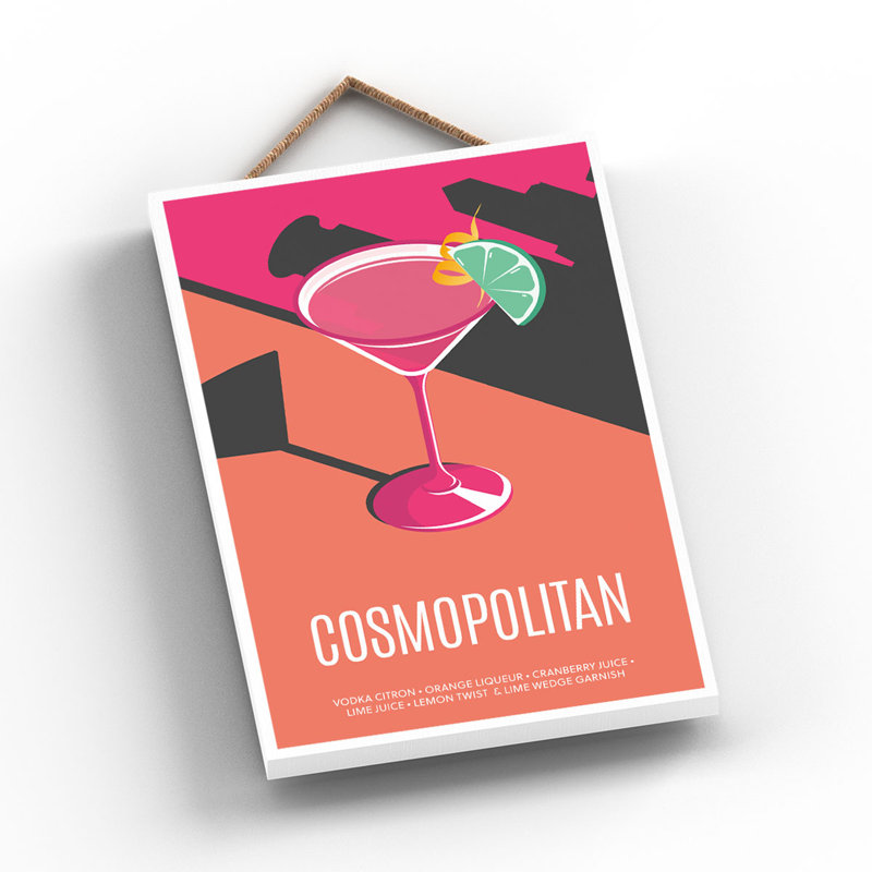 Cocktails - Cosmopolitan - Print on MDF