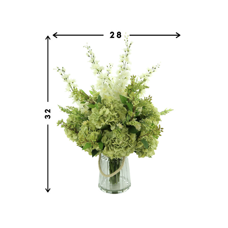 Hydrangea Floral Arrangement in Vase
