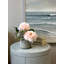 Peonies and Thistle in Fiberstone Pot