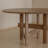 Modern simple round solid wood dining table-109025612