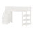 Loft Bed With Shelves, Storage Staircase, Small Wardrobe And LED Light-2073911214