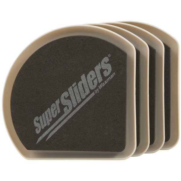 Waxman 1 Round Super Sliders Felt Pads with Gorilla Glue - Furniture Sliders