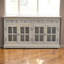 Buffet Woodstone, 4 tiroirs, 4 tablettes, blanc