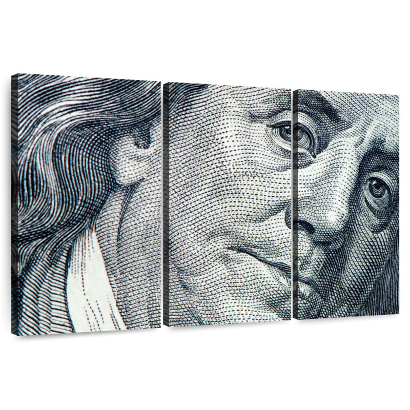 Leisha Benjamin Franklin Face, 20" H x 33" W