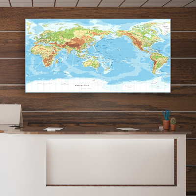 Contours Map - Wrapped Canvas Painting