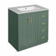 Meuble-lavabo de salle de bain avec lavabo, meuble de rangement à structure en bois, meuble-lavabo autoportant avec tiroirs et portes à fermeture douce, meuble-lavabo pour l'organisation-299707918