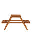 Arianna Outdoor Dining Set, Wood, Natural