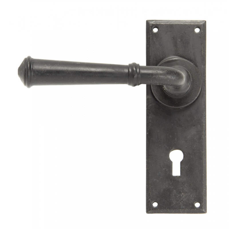 Regency Lock Door Handle Kit, External Beeswax