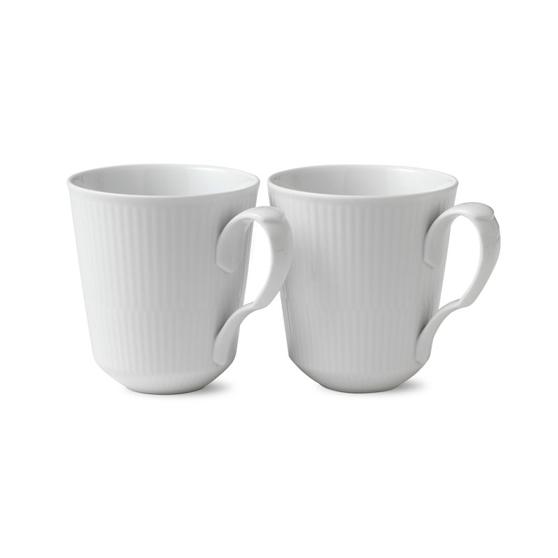 Royal Copenhagen White Fluted 12.511 oz. Mug