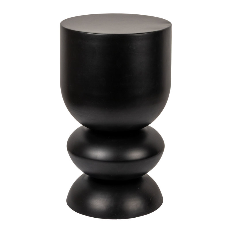 Metal Stacked Bulb Side Table, Black
