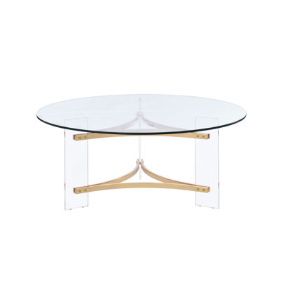 Yaleiza Glass Top Coffee Table