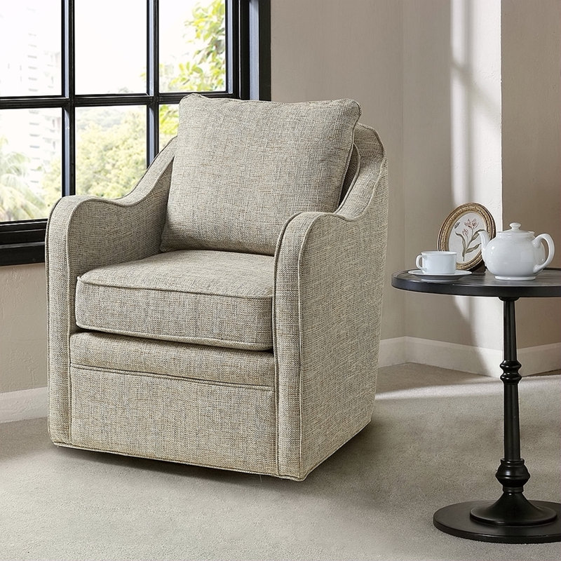 Fauteuil pivotant à large siège