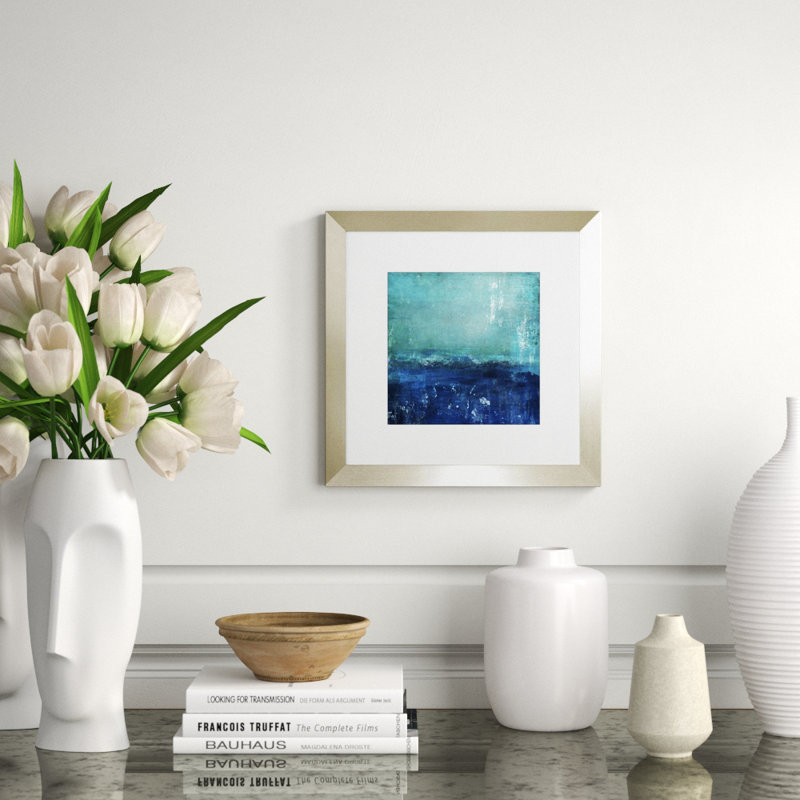 Chroma Horizons IV Painting by Austin Beiv, 16" H x 16" W, Knife Gel