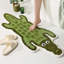 Tapis de bain crocodile pour salle de bain, tapis de bain mignons pour animaux Tapis antidérapant en forme de peau d'alligator