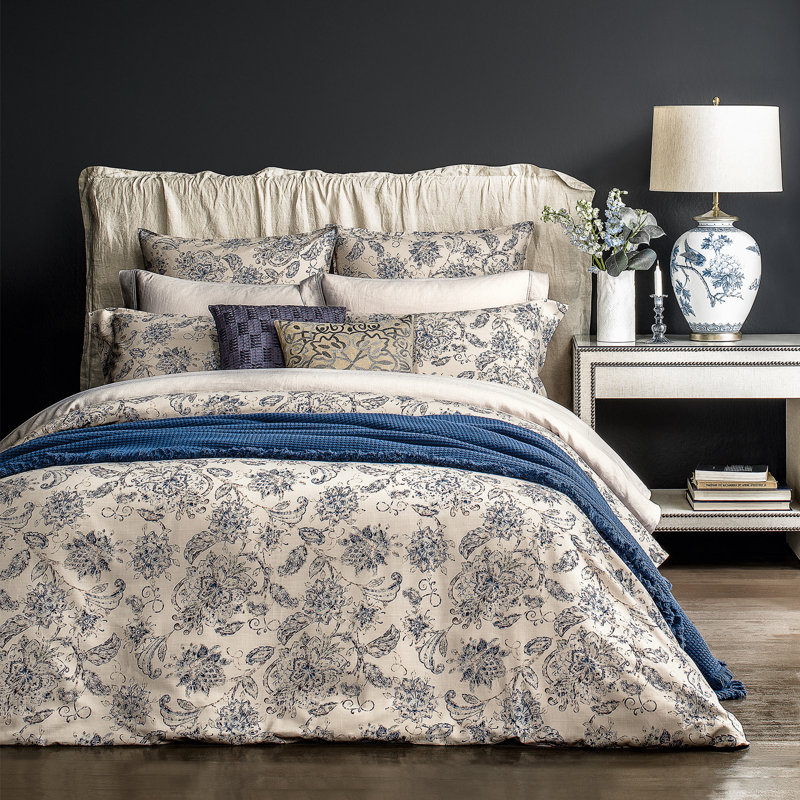 Madeleine Sateen Flat Sheet, Queen Flat Sheet, Floral 1