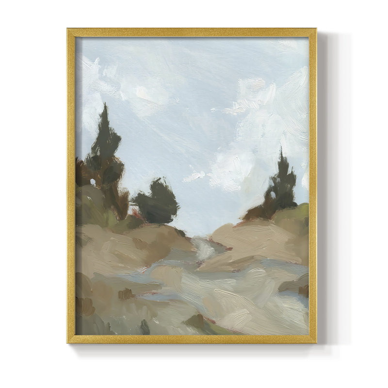 Reproduction encadrée de West Trail, Or, H 10 po x l 8 po