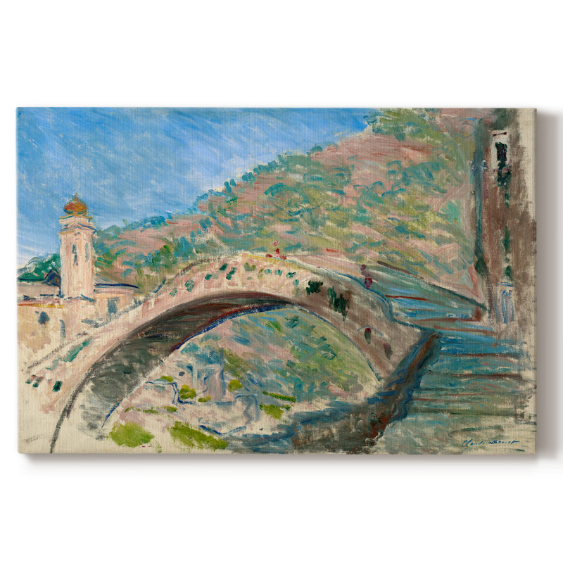 Paysage rétro-CLIV, Toile tendue, H 33 po x l 49 po x P 1,5 po