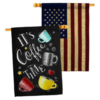 Double Sided 40'' H x 28'' W Polyester House Flag