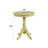 Yellow Finish Accent Table-1742495018