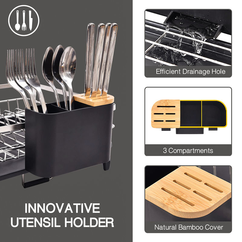 Fatimah Adjustable Stainless Steel Dish Rack