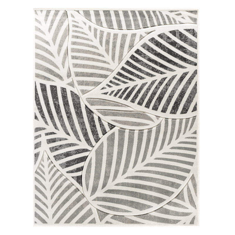 Tapis argenté Artlone, Rectangle de 8 pi x 10 pi