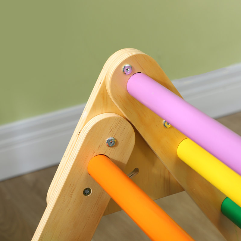 AIYAPLAY Toddler Climbing Frame 3 in 1 with Ramp 18–48 Months Multicoloured