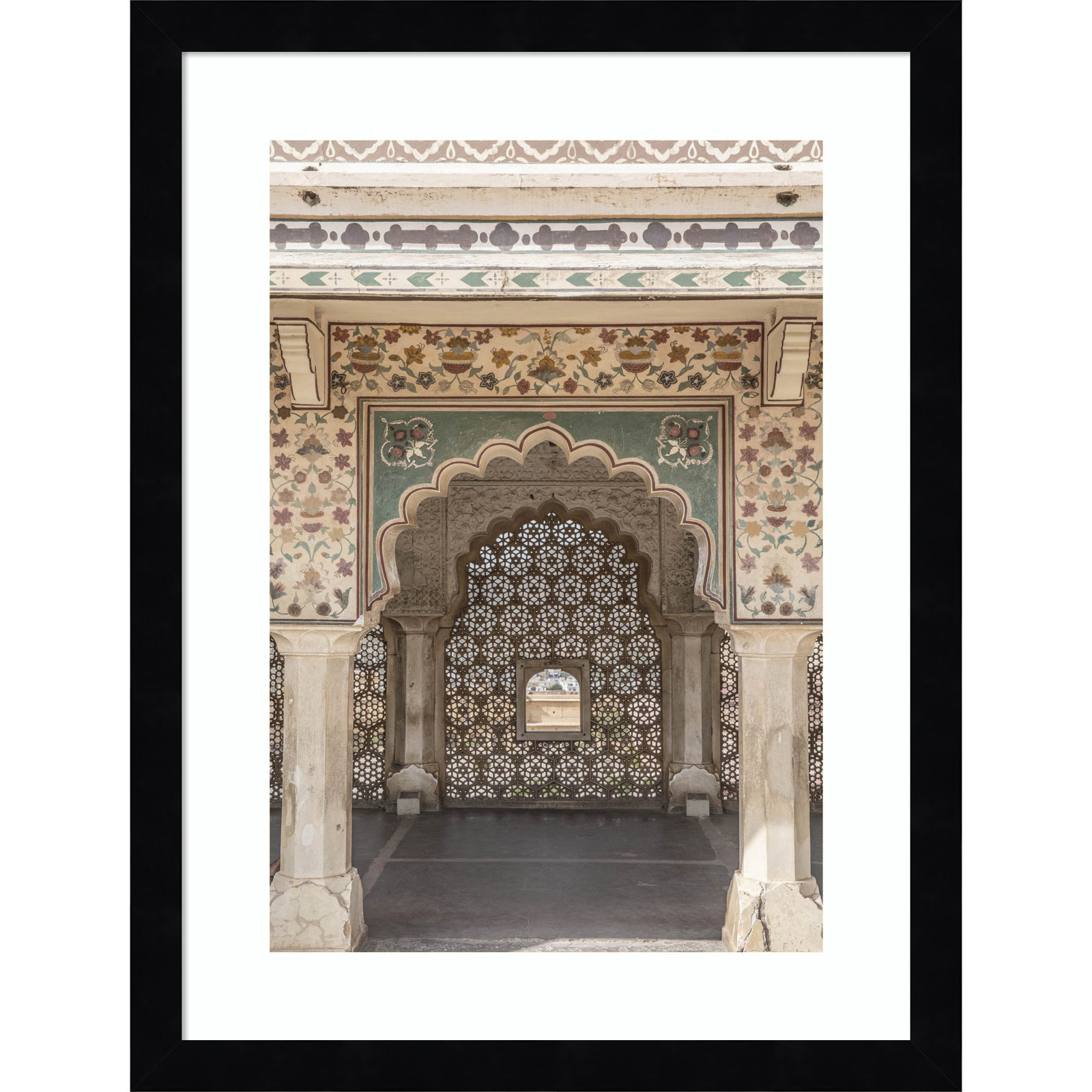 Daisey "Desert Palace" Print, Black, 17" H x 13" W