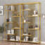 Étagère de rangement de luxe à plusieurs niveaux, présentoir à cosmétiques et armoire de présentation de bureau-130131092-130131096