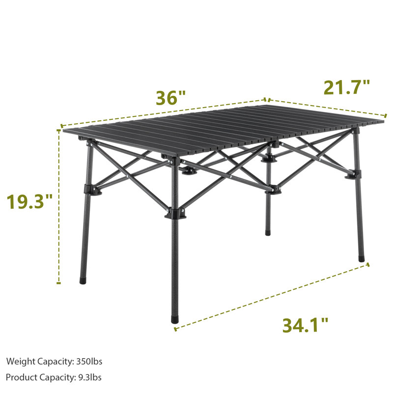 Stroan Rectangular Yes Outdoor Picnic Table , 36 " W 21.7 " D